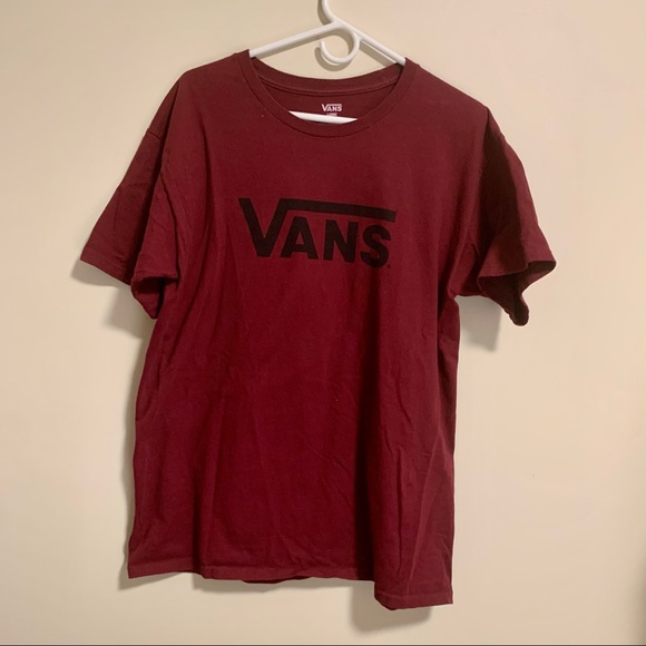 Vans Burgandy Color Men T-Shirt Men Size Large - Picture 3 of 4
